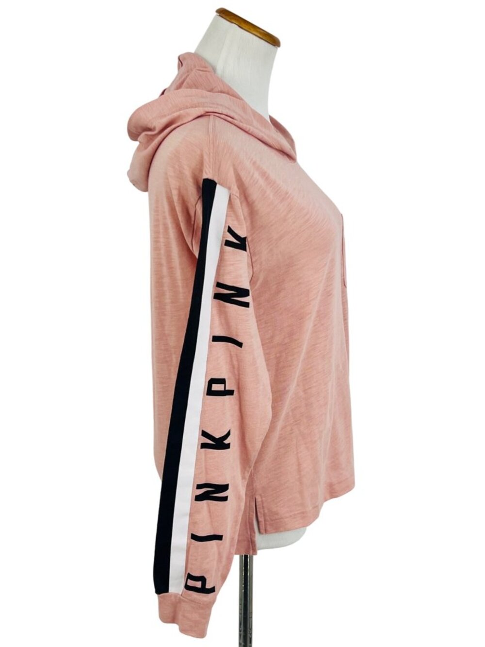 Victoria’s Secret PINK Hooded Blush Logo Top | Athleisure Y2K10s Tumblr Athletic - Picture 5 of 12